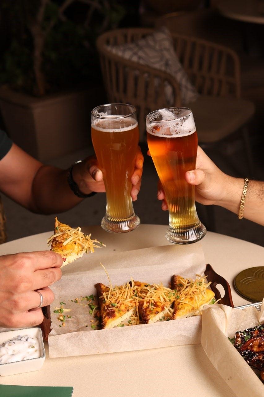 Birthday toast with craft beer and snacks at TBC, Pune
