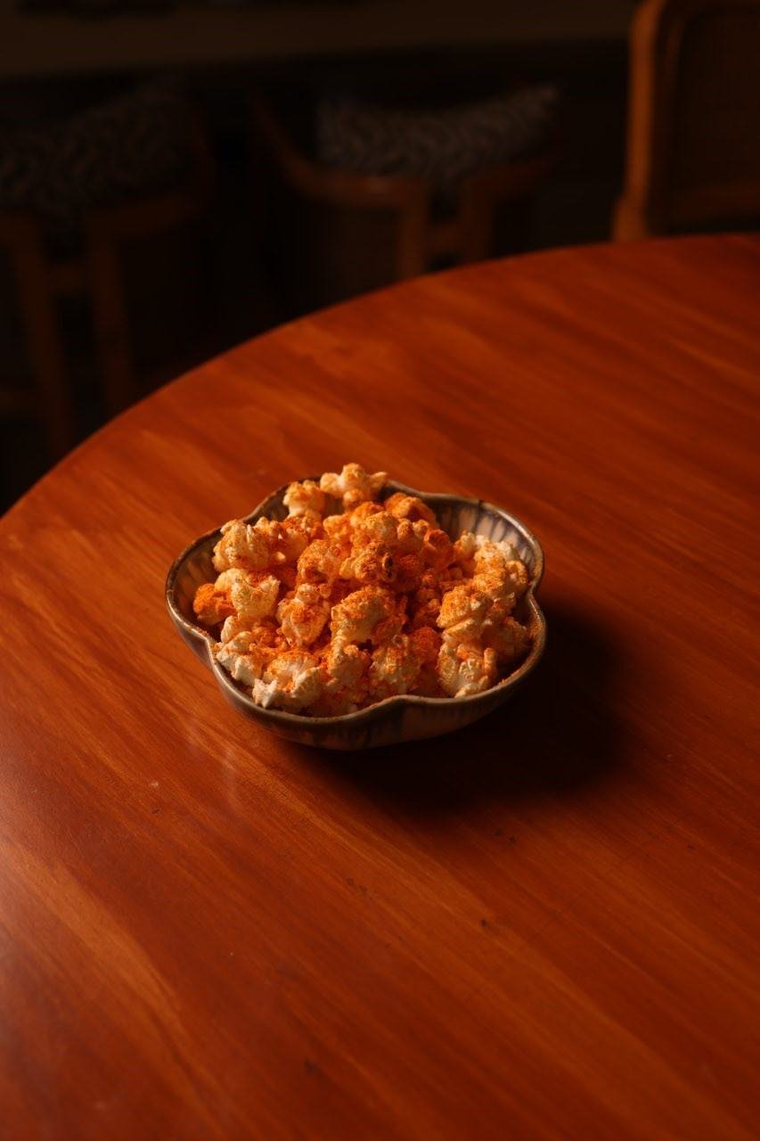 Popcorn snack bowl at TBC bar in Kalyani Nagar
